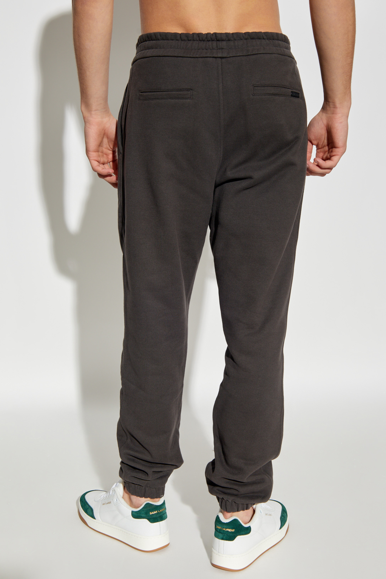 パンツ SAINT LAURENT Woman Pants Dove Grey 824389Y1I25 1506 wide-leg pants in caviar wool | Saint Laurent | YSL TH